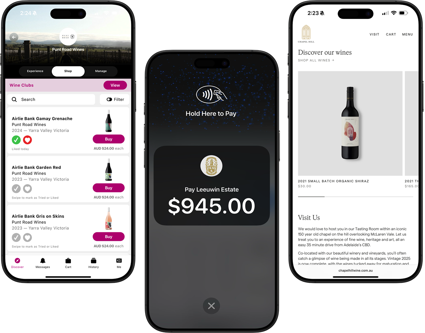 WithWine winery software with POS and App and Webssite